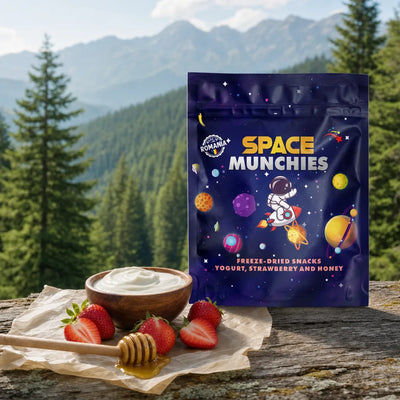 Space Munchies Gefriergetrockneter Joghurt mit Erdbeere & Honig